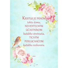 Plagát Kristus je Pánom tohto domu A4